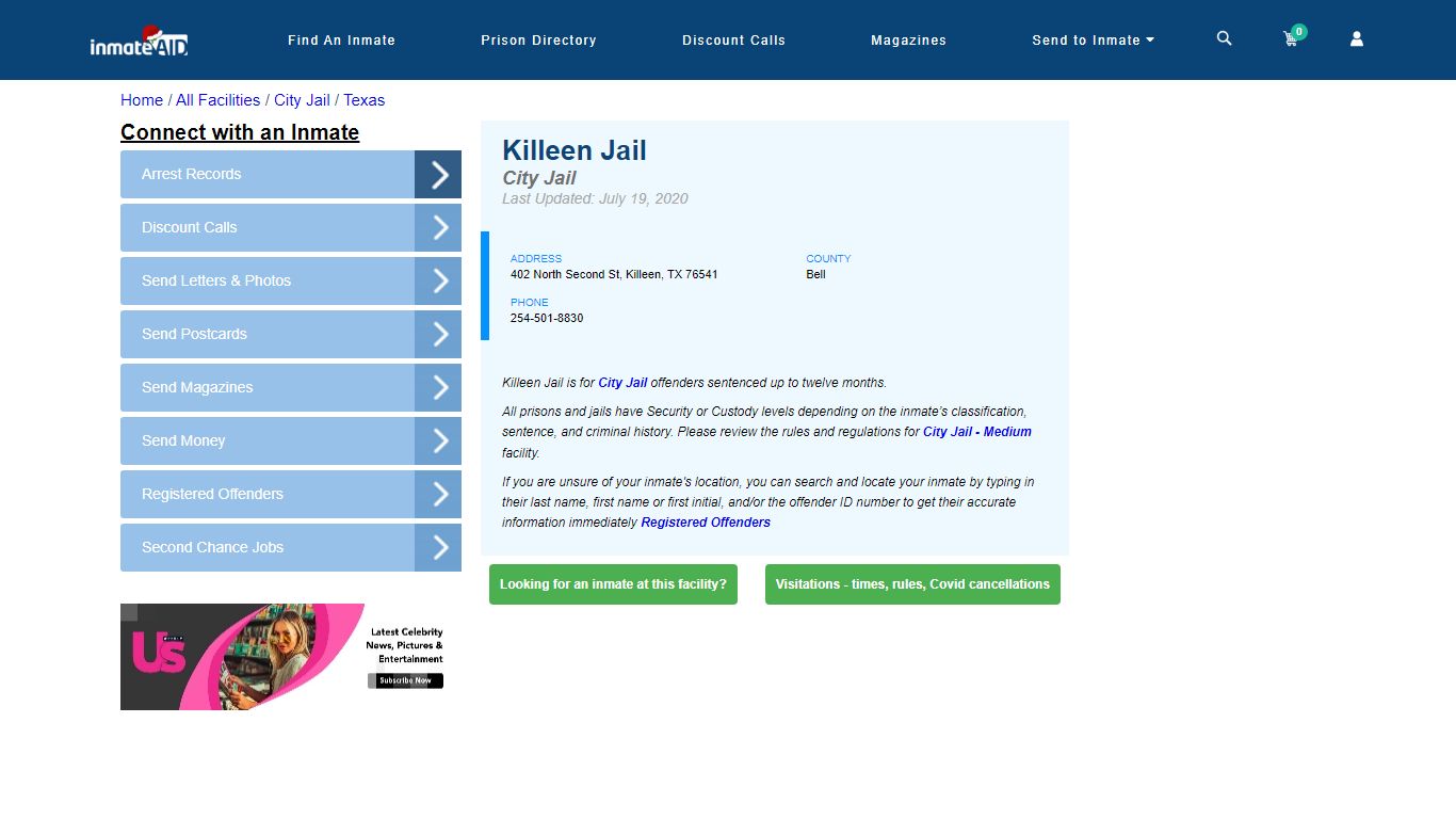 Killeen Jail | Inmate Locator
