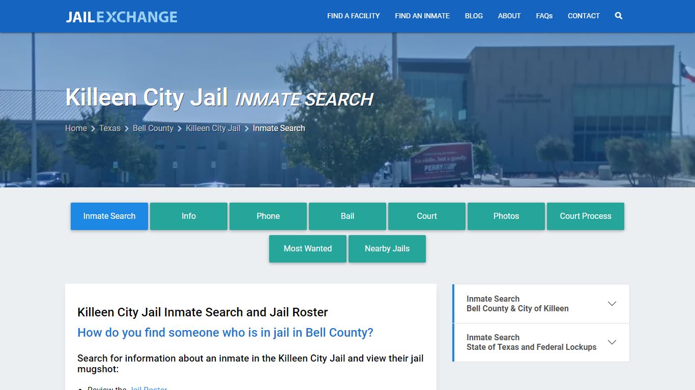 Inmate Search: Roster & Mugshots - Killeen City Jail, TX